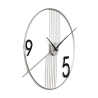 Moderne minimalistische wandklok 65x60cm metaal Rondo Korting