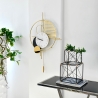Moderne gouden metalen wandklok 53x85cm met pendule Vira Verkoop