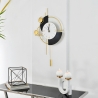 Moderne wandklok 46x77cm goudkleurig metaal geometrisch design Sfera Verkoop