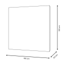Abstract schilderij 100x100cm canvasprint met 3D-decoraties Kanea Korting