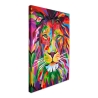 Modern schilderij op canvas 50x70cm leeuw pop art meerkleurig Zora Aanbieding