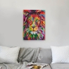 Modern schilderij op canvas 50x70cm leeuw pop art meerkleurig Zora Verkoop