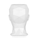 Decoratieve vaas met vrouwengezicht design in gelakte glasvezel Ruzid-L Korting