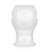 Decoratieve vaas met vrouwengezicht design in gelakte glasvezel Ruzid-L Korting