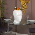 Decoratieve vaas met vrouwengezicht design in gelakte glasvezel Ruzid-L Aanbieding
