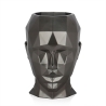 Design bloempot van glasvezel met metaleffect vrouwelijke gezicht Ruzid-M Kortingen