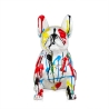 Popart beeld Franse bulldog sculptuur, meerkleurige hars, Vorm XL Kortingen
