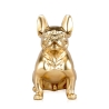 Franse bulldog sculptuur in goudkleurige hars, modern design beeldje Forma-G Kortingen