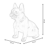 Franse bulldog sculptuur in goudkleurige hars, modern design beeldje Forma-G Catalogus