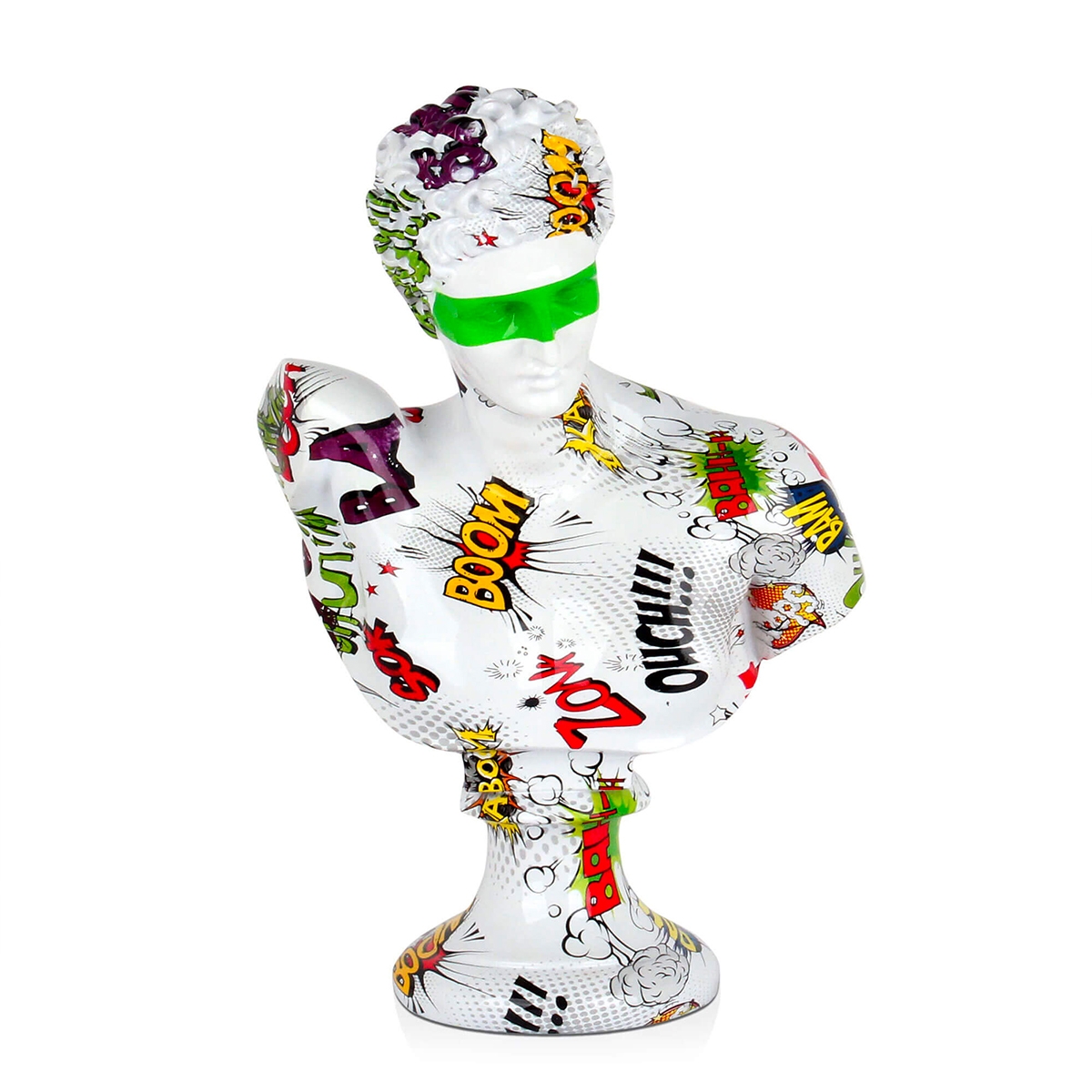 Decoratief pop-art sculptuur buste in hars met graffiti-effect Snark-PA Aanbieding