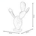 Moderne cactus sculptuur in groene metallic hars - Roka Catalogus