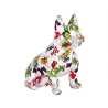 Pop Art Franse Bulldog Beeld Multicolor Hars Scultura Forma-PA Aanbod