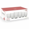 Set van 6 heldere waterglazen 300ml in mondgeblazen glas Acapulco Aanbieding
