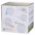 Imperial 18-delige serviesset van doorzichtig glas met decor voor 6 personen Model