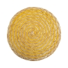 Set van 6 ronde placemats van gevlochten stro Ø38cm Spiral Color Model