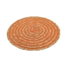 Set van 6 ronde placemats van gevlochten stro Ø38cm Spiral Color Karakteristieken