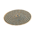 Set van 6 ronde placemats van gevlochten stro Ø38cm Spiral Color Kosten