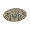 Set van 6 ronde placemats van gevlochten stro Ø38cm Spiral Color Kosten