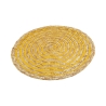 Set van 6 ronde placemats van gevlochten stro Ø38cm Spiral Color 