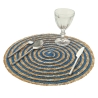 Set van 6 ronde placemats van gevlochten stro Ø38cm Spiral Color 