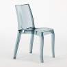 Vierkante salontafel zwart 70x70 cm met stalen onderstel en 2 transparante stoelen Cristal Light Platinum Kosten