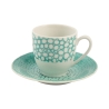 Set van 6 porseleinen espressokopjes met schoteltje 90ml Marea C Voorraad