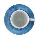Set van 6 porseleinen espressokopjes met schoteltje 90ml Marea C 