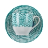 Set van 6 porseleinen espressokopjes met schoteltje 90ml Marea C 