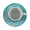 Set van 6 porseleinen espressokopjes met schoteltje 90ml Marea C 