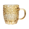 Set van 6 gekleurde glazen espressokopjes 90ml Geometrie C Voorraad