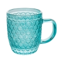 Set van 6 gekleurde glazen espressokopjes 90ml Geometrie C Karakteristieken