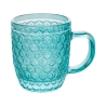 Set van 6 gekleurde glazen espressokopjes 90ml Geometrie C Karakteristieken