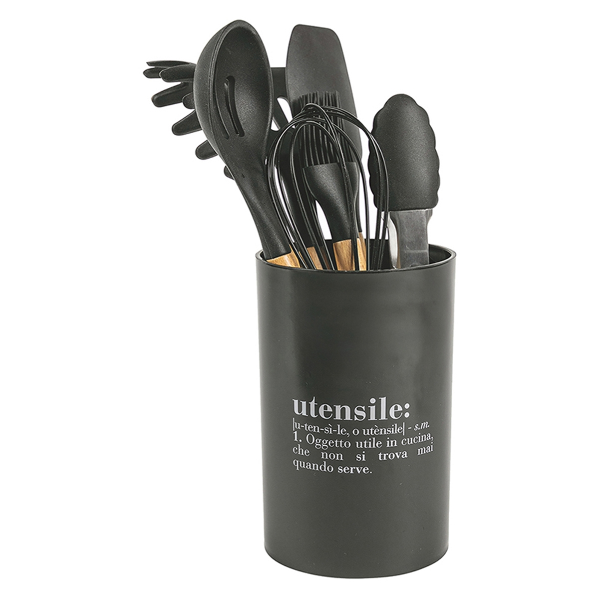 Zwarte gereedschapshouder met inscriptie, 8-delig, Victionary C Aanbieding