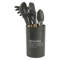Zwarte gereedschapshouder met inscriptie, 8-delig, Victionary C Aanbieding