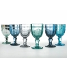 Set van 6 glazen 265ml met arabesk patroon Syrah Afmetingen