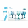 Set van 6 glazen 265ml met arabesk patroon Syrah Kosten