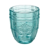 Set van 6 waterglazen 265ml in glas met arabeskdecor Syrah Ocean Kortingen