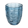 Set van 6 waterglazen 265ml in glas met arabeskdecor Syrah Ocean Keuze