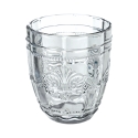 Set van 6 waterglazen 265ml in glas met arabeskdecor Syrah Ocean Model