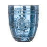 Set van 6 waterglazen 265ml in glas met arabeskdecor Syrah Ocean Afmetingen