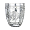 Set van 6 waterglazen 265ml in glas met arabeskdecor Syrah Ocean Prijs