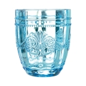 Set van 6 waterglazen 265ml in glas met arabeskdecor Syrah Ocean 