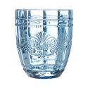 Set van 6 waterglazen 265ml in glas met arabeskdecor Syrah Ocean 
