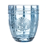 Set van 6 waterglazen 265ml in glas met arabeskdecor Syrah Ocean 