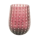 Set van 6 waterglazen 240ml met bewerkte glasoppervlakte Shiraz Aanbod