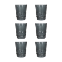 Set van 6 waterglazen 240ml met reliëfdecor Nobilis Aanbieding