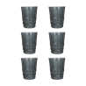 Set van 6 waterglazen 240ml met reliëfdecor Nobilis Aanbieding