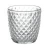 Set van 6 doorzichtige waterglazen van 325ml glas Diversity Korting