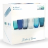 Set van 6 waterglazen met witte stippen 300ml Kalahari 