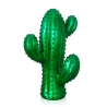 Moderne decoratieve cactusbeeld in groene metallic hars Grymt Aanbieding
